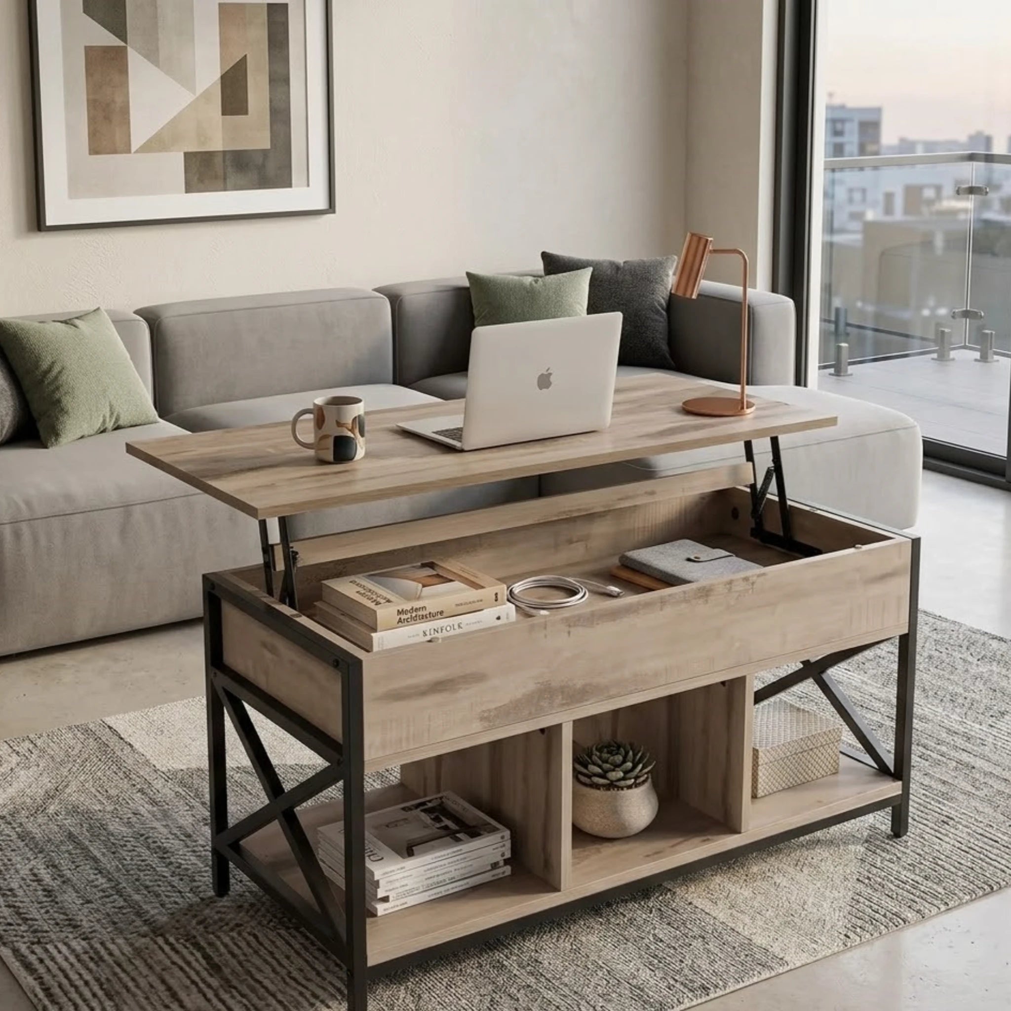 Table basse relevable Maria