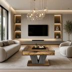 Table Basse Carrée Design en Bois| Avina