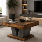 Table Basse Carrée Design en Bois| Avina