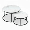 Tables Basses Gigognes Design effet Marbre | Cavaro