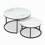 Tables Basses Gigognes Design effet Marbre | Cavaro