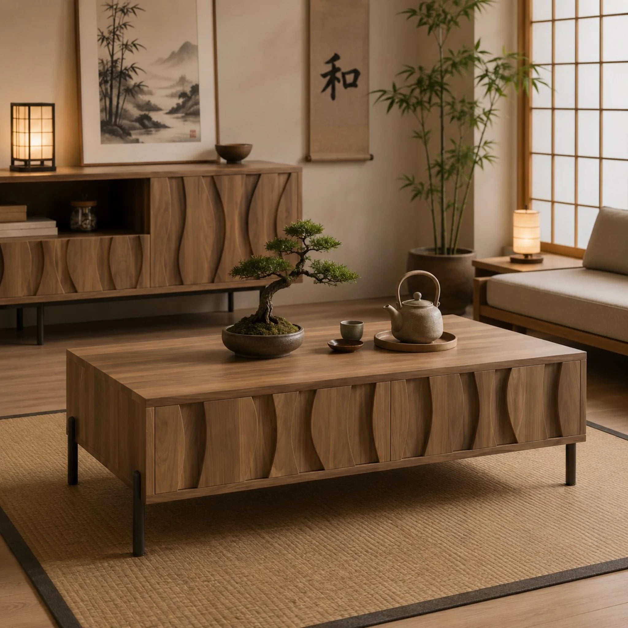 Table Basse Japanzi en Bois | Fuzi