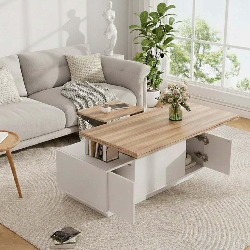Table Basse Relevable en Bois | Odessa