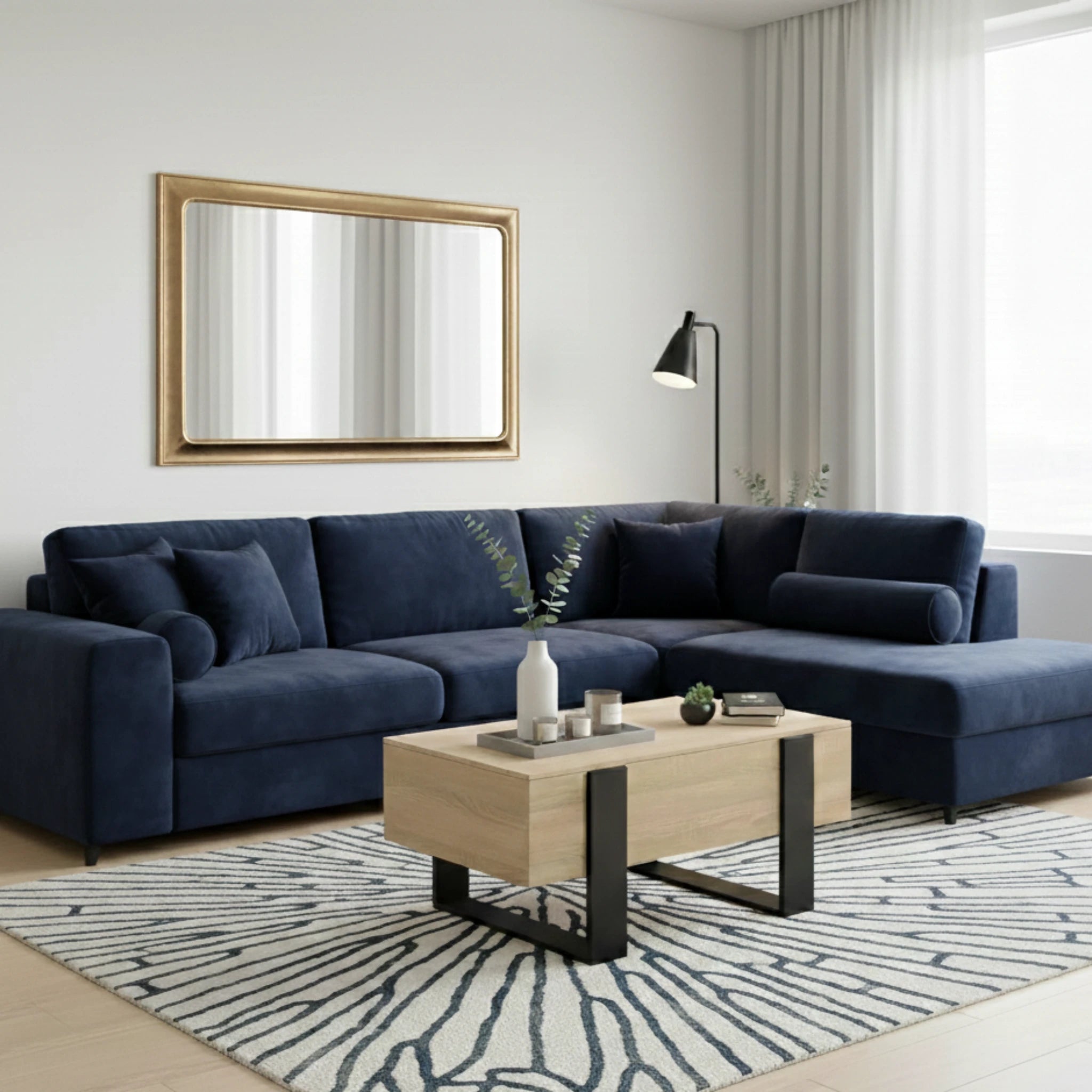 Table basse relevable en bois - Salvatore