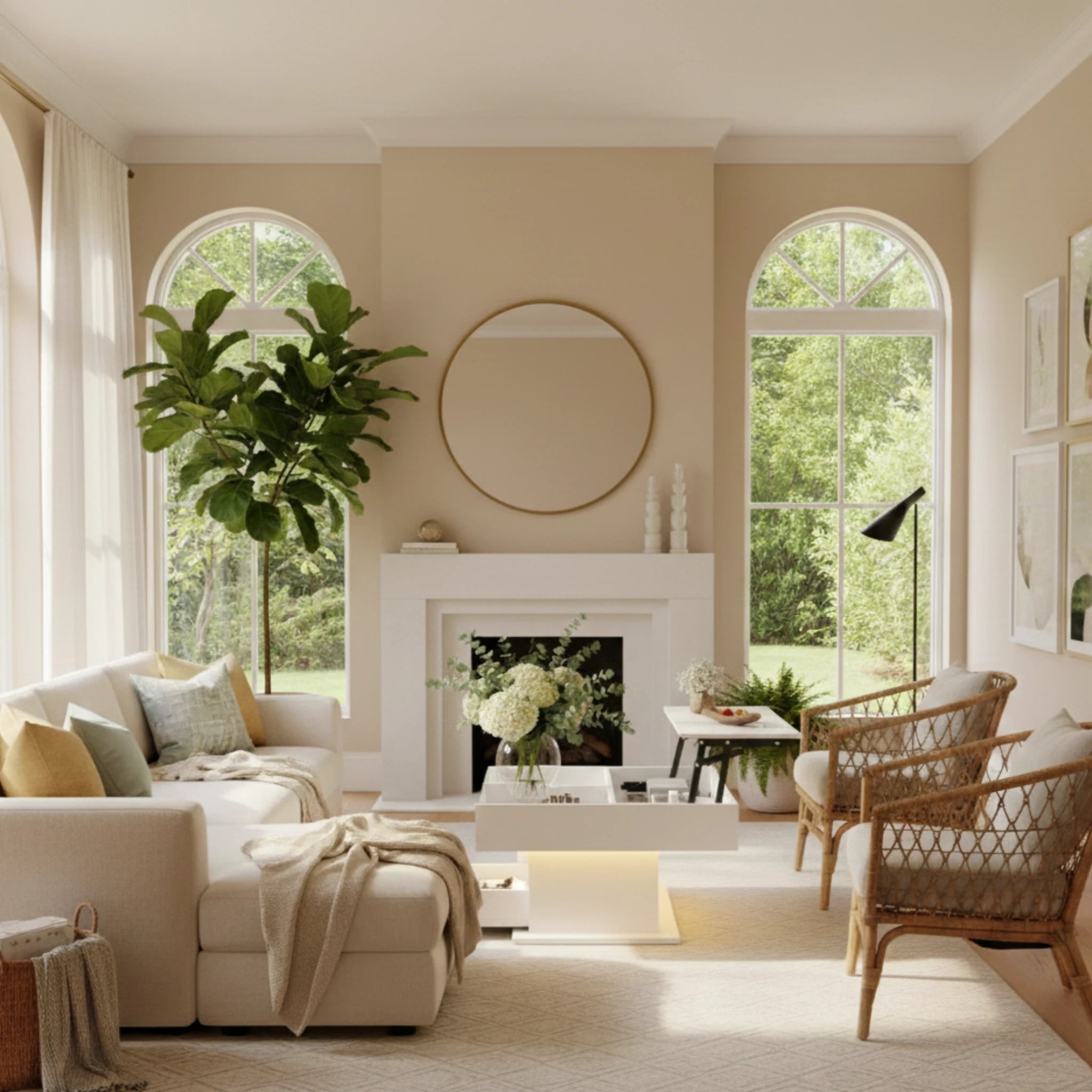 Table basse relevable en bois - Sorella