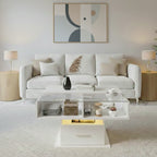 Table Basse Relevable Blanche en Bois | Sorella
