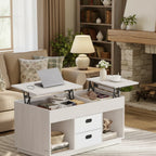 Table Basse Relevable en Blanche Bois | Valenza