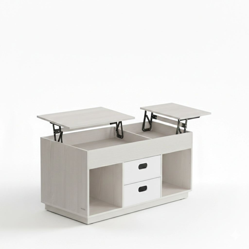 Table Basse Relevable en Blanche Bois | Valenza