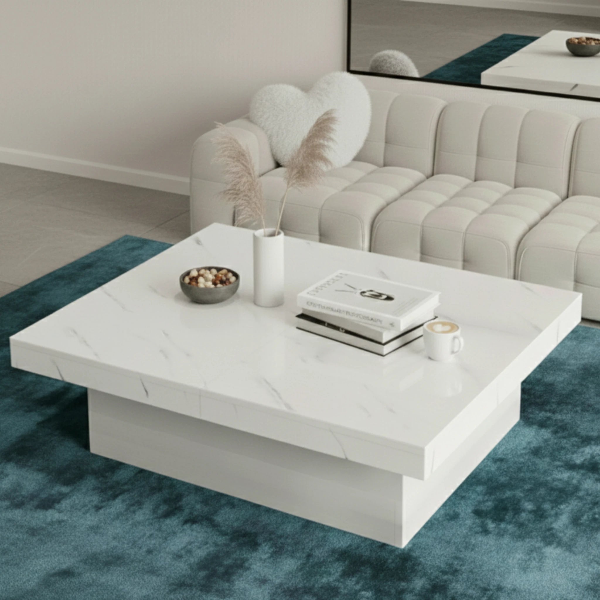 Table basse effet marbre - Victoria