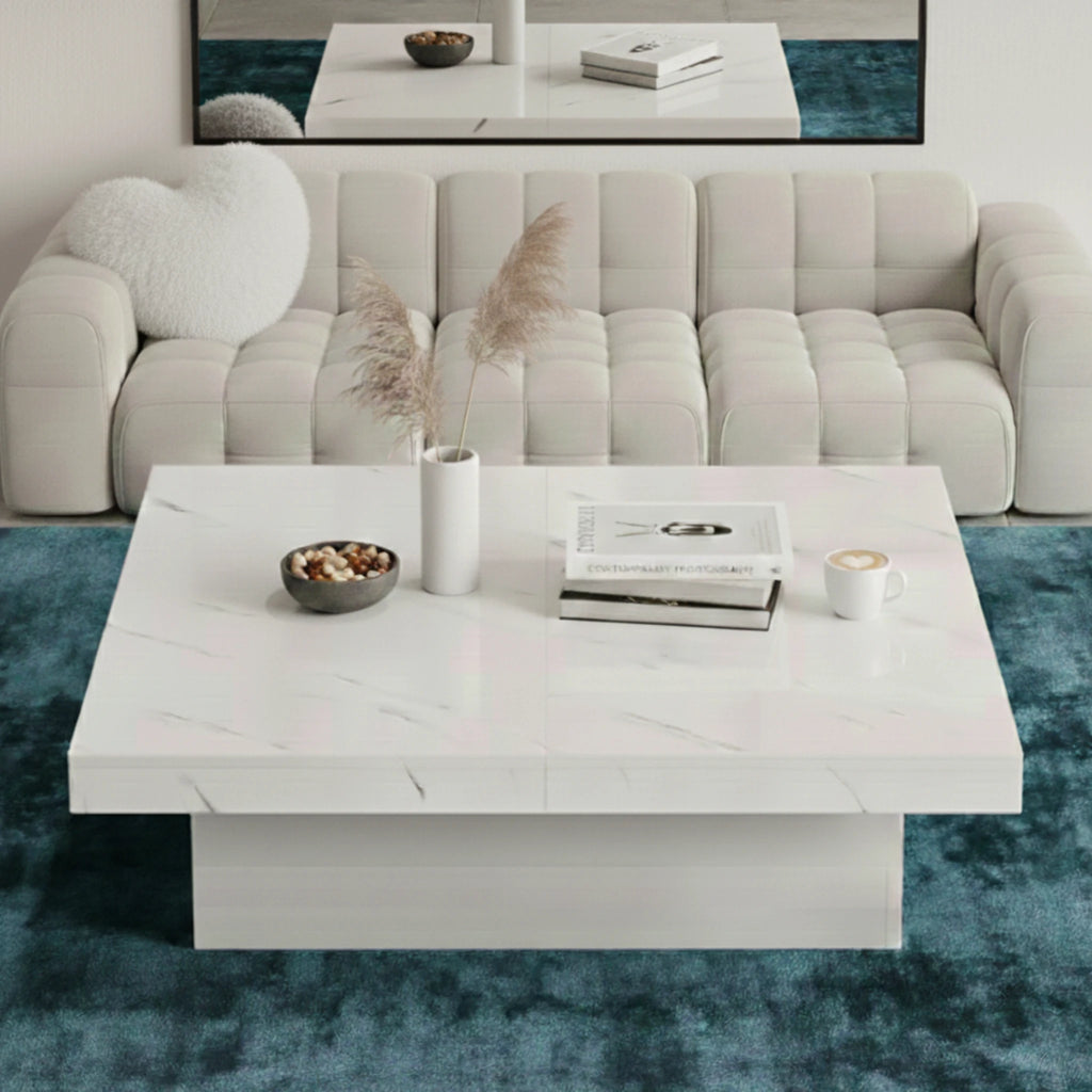 Table basse effet marbre - Victoria