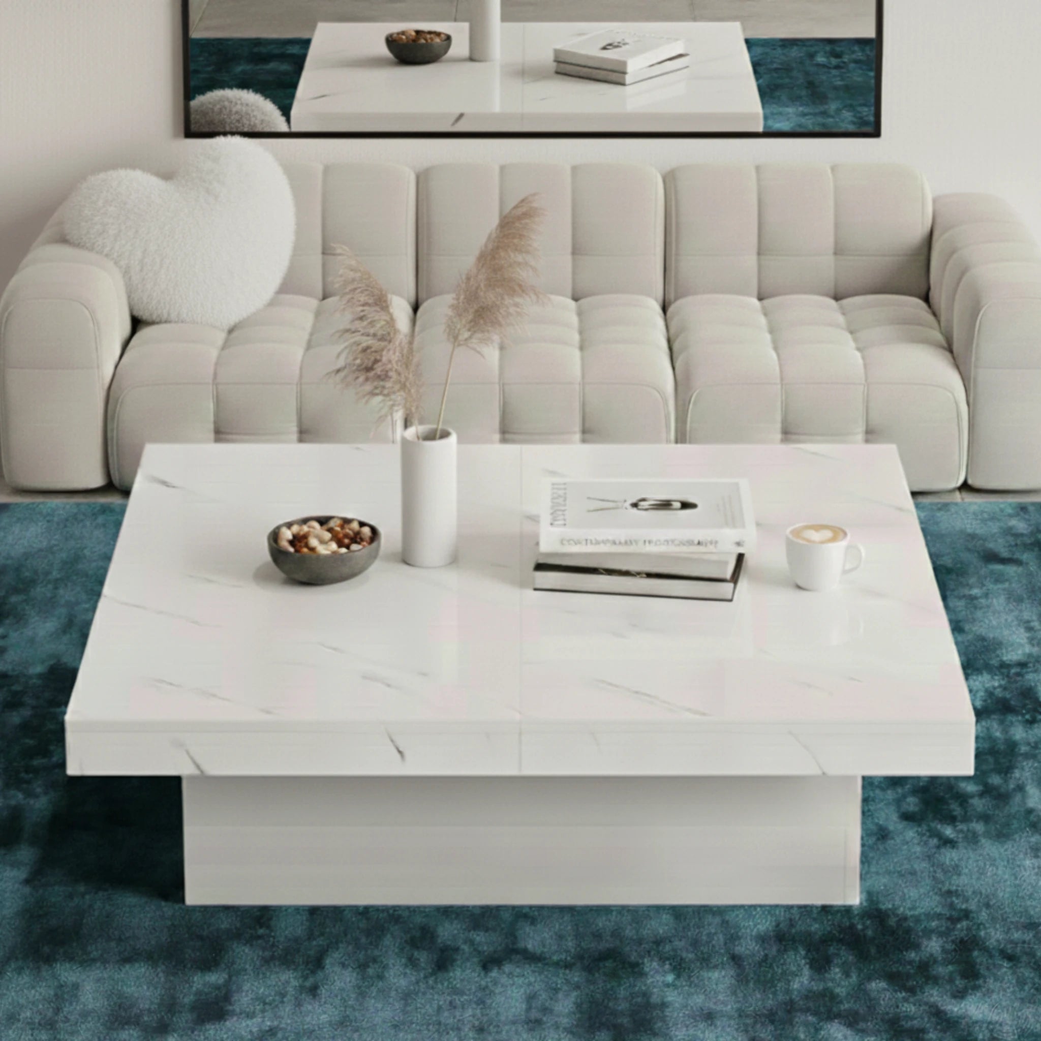 Table basse effet marbre - Victoria